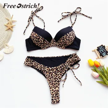 Free Ostrich Clothes Lingerie Women Sexy Leopard Biquini Push Up Bra Low Waist Two Piece Bathing Suit Summer Women Underwear Set
Free Ostrich Clothes Lingerie Women Sexy Leopard Biquini Push Up Bra Low Waist Two Piece Bathing Suit Summer Women Underwear Set
