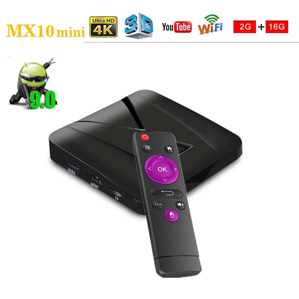 MX10 Mini TV Box Android 9.0 2G + 16G 4K Set-Top Box Quad-Core USB Media Player Set-Top Box
MX10 Mini TV Box Android 9.0 2G + 16G 4K Set-Top Box Quad-Core USB Media Player Set-Top Box