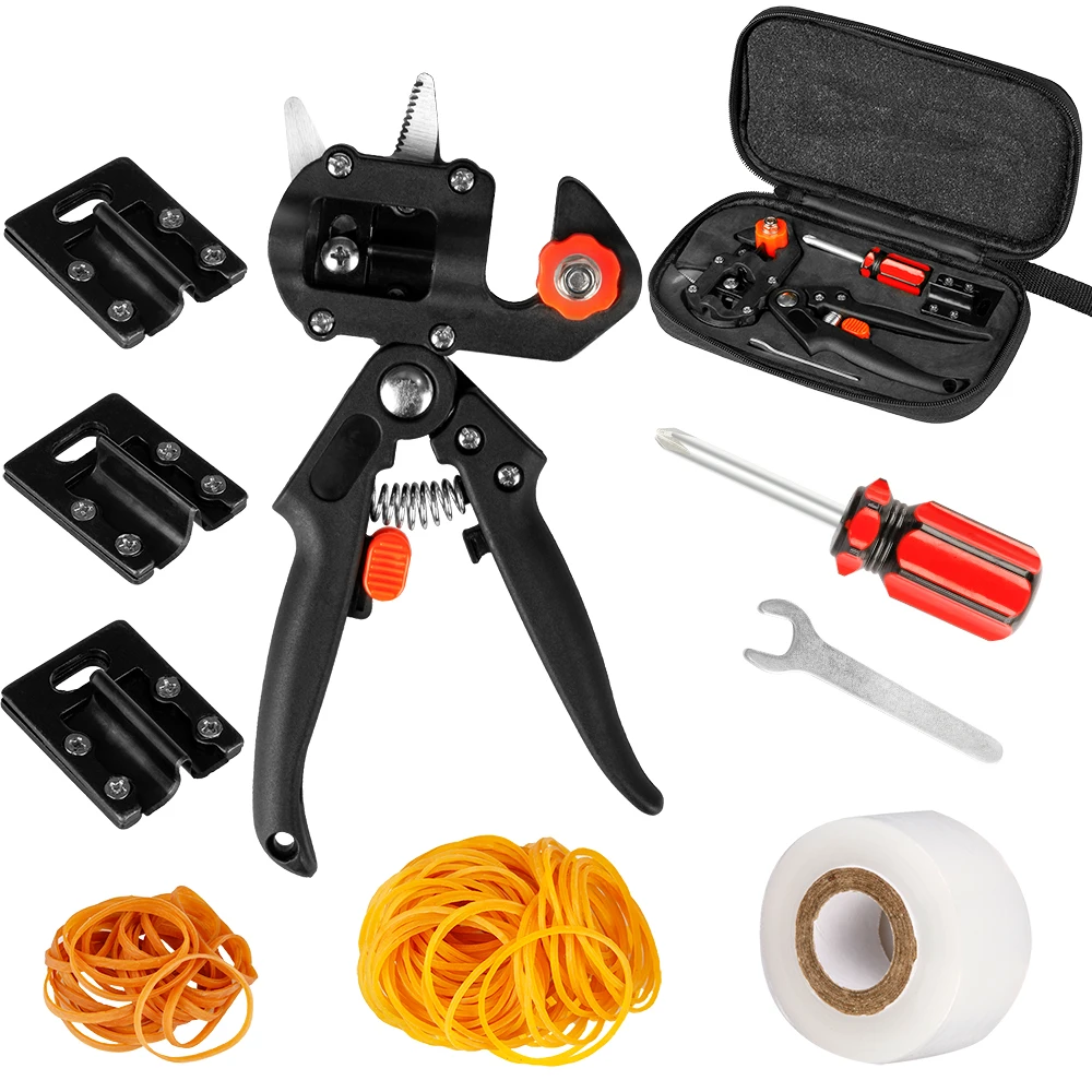 Garden Grafting Tool + Grafting Tapes + Rubber Bands Professional Garden Grafting Cutting Tool Set for Plant Branch Fruit Tree
Garden Grafting Tool + Grafting Tapes + Rubber Bands Professional Garden Grafting Cutting Tool Set for Plant Branch Fruit Tree