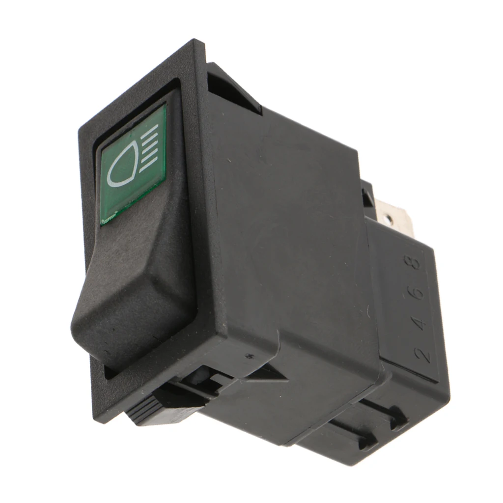 MagiDeal 2Pin Car Truck Motorcycle Headlight Switch Button On Off Control