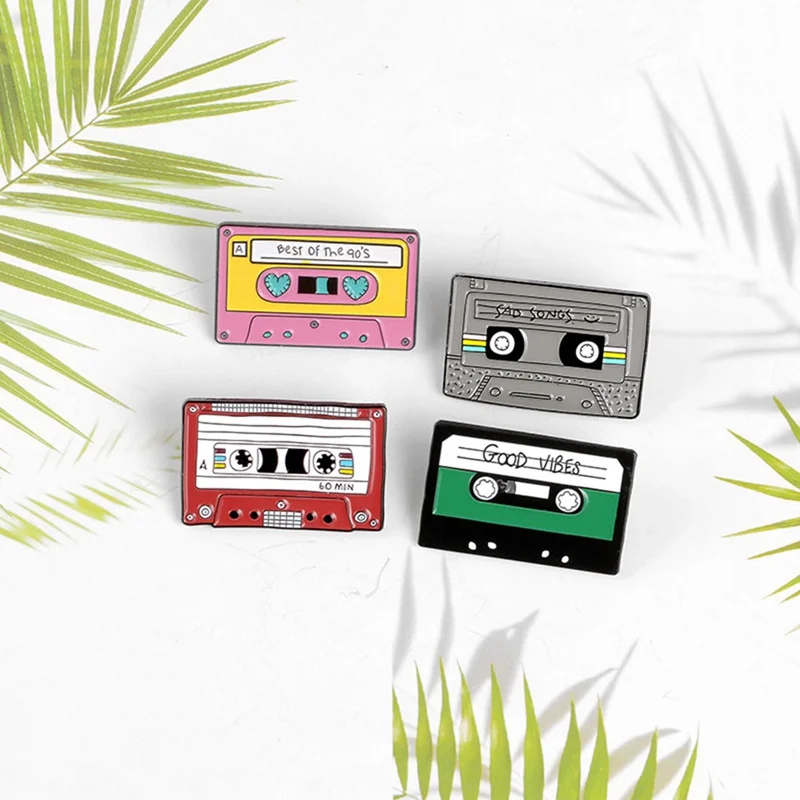 Cassette_Tape_Badge_Pins_gifts_for_1980s_1990s_Buy_4pcs_Free_Shipping