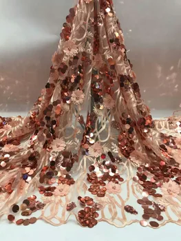 Peach Lace Fabrics for African Parties African Big Lace Fabric Sequined Lace Dresses Material Party Lace Dress 
Peach Lace Fabrics for African Parties African Big Lace Fabric Sequined Lace Dresses Material Party Lace Dress