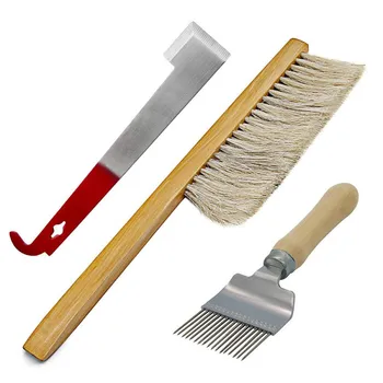 New 3Pcs Durable Complete Bee Hive Beekeeper Tools Set Beekeeping Supplies Kit Bee Brush, Comb Wax Scratcher, Extracting Fork *
New 3Pcs Durable Complete Bee Hive Beekeeper Tools Set Beekeeping Supplies Kit Bee Brush, Comb Wax Scratcher, Extracting Fork *