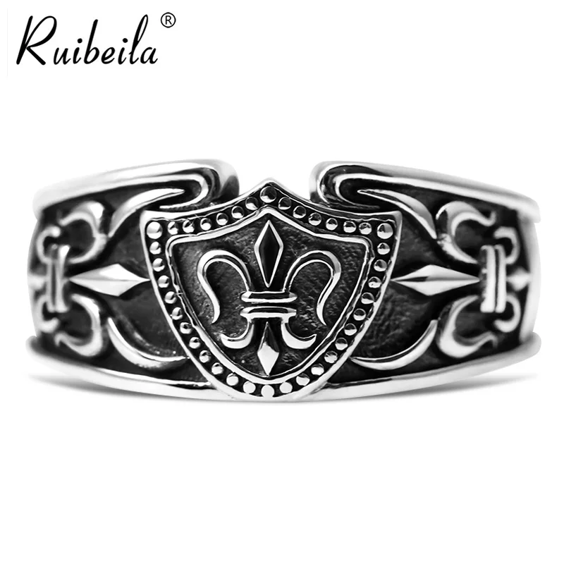 

Ruibeila925 bague en argent personnalité rétro hommes et filles bague croix fleur bijoux en argent sterling bague cadeau