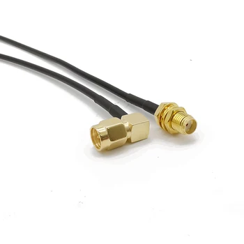 ALLISHOP SMA Female Bulkhead to SMA Male Right Angle RF Cable RG-174 WiFi Antenna Extension Cable 7CM-1M
ALLISHOP SMA Female Bulkhead to SMA Male Right Angle RF Cable RG-174 WiFi Antenna Extension Cable 7CM-1M