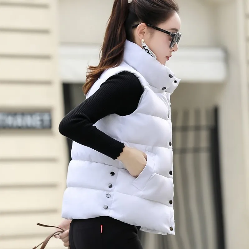 For Women New Winter Vest for Women Large Coat Jacket Warm Solid White Vest Female Autumn Sleeveless Stand Collar Outerwear
For Women New Winter Vest for Women Large Coat Jacket Warm Solid White Vest Female Autumn Sleeveless Stand Collar Outerwear