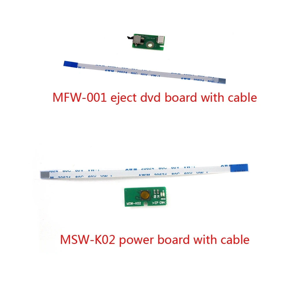 

50sets For PS3 super slim CECH-400XX MSW-K02 power on off board MFW-001 eject dvd board with flex ribbon cable for ps3 4000