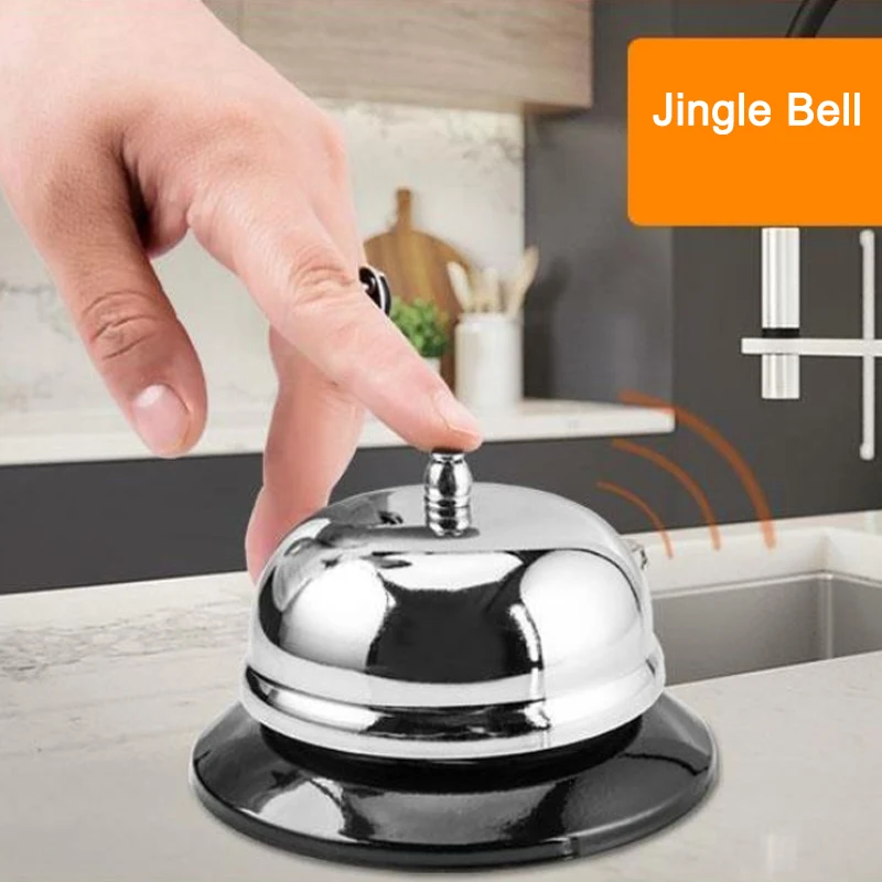Fantastic Chrome Finish Classic Service Concierge Hotel Brushed Nickel Call Bell restaurant attendants reception |