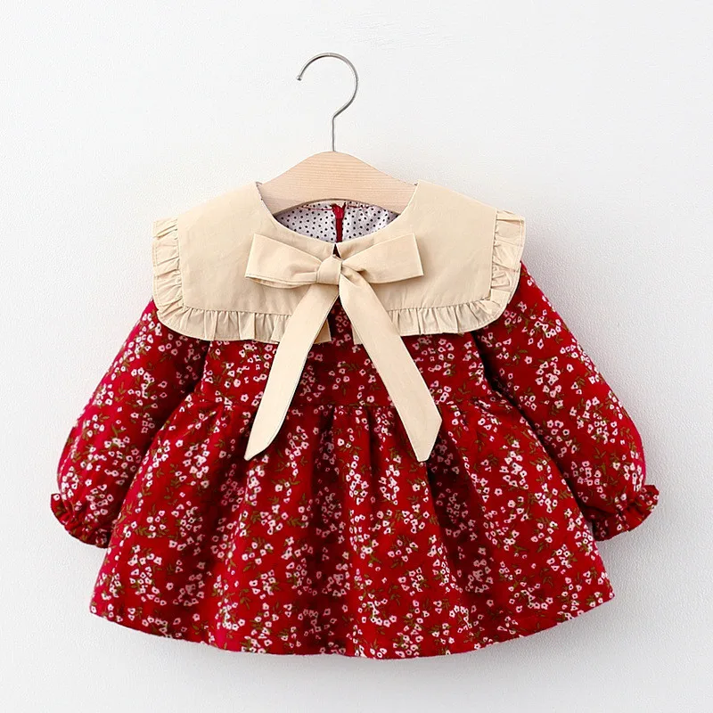 1-3TBaby Girls Puff Sleeve Dress Lapel Collar Bow Sweet Vintage Autumn Princess Dress Floral Vestidos Outfits for Party
1-3TBaby Girls Puff Sleeve Dress Lapel Collar Bow Sweet Vintage Autumn Princess Dress Floral Vestidos Outfits for Party
