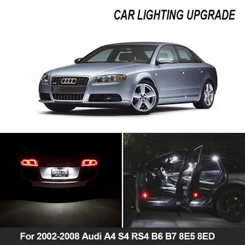 

22x Canbus Bulbs LED Car interior lights Kit For 2002-2008 Audi A4 S4 RS4 B6 B7 8E5 8ED Door Courtesy Ligh License Plate Lamp