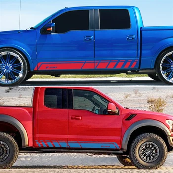 2 Pcs. Sports Car Door Side Skirt Striped Car Decal Sticker for Ford Ranger Raptor F150 F250 F350 F450 F550 F650, Truck Accessor 
2 Pcs. Sports Car Door Side Skirt Striped Car Decal Sticker for Ford Ranger Raptor F150 F250 F350 F450 F550 F650, Truck Accessor