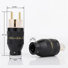 Hifi Audio Aluminum Gold Plated EU Version Cable Connector Hi-end Schuko AC Power Cable Plug Adapter
Hifi Audio Aluminum Gold Plated EU Version Cable Connector Hi-end Schuko AC Power Cable Plug Adapter