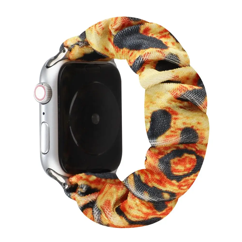 Leopard Pattern Wrist Strap for Apple Watch Band 38mm 40mm 42mm 44mm iwatch Belt Scrunchie Elastic Smartwatch Bracelet.
Leopard Pattern Wrist Strap for Apple Watch Band 38mm 40mm 42mm 44mm iwatch Belt Scrunchie Elastic Smartwatch Bracelet.