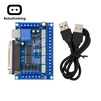 5 Axis CNC Interface Adapter Breakout Board For Stepper Motor Driver Mach3 + USB Cable, mach3 CNC controller
5 Axis CNC Interface Adapter Breakout Board For Stepper Motor Driver Mach3 + USB Cable, mach3 CNC controller