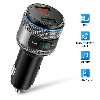 Car Fm transmitter Bluetooth 5.0 Car Mp3 Player modulator Adapter Battery Voltage TF Card hands-free Dual USB Smart chip
Car Fm transmitter Bluetooth 5.0 Car Mp3 Player modulator Adapter Battery Voltage TF Card hands-free Dual USB Smart chip
