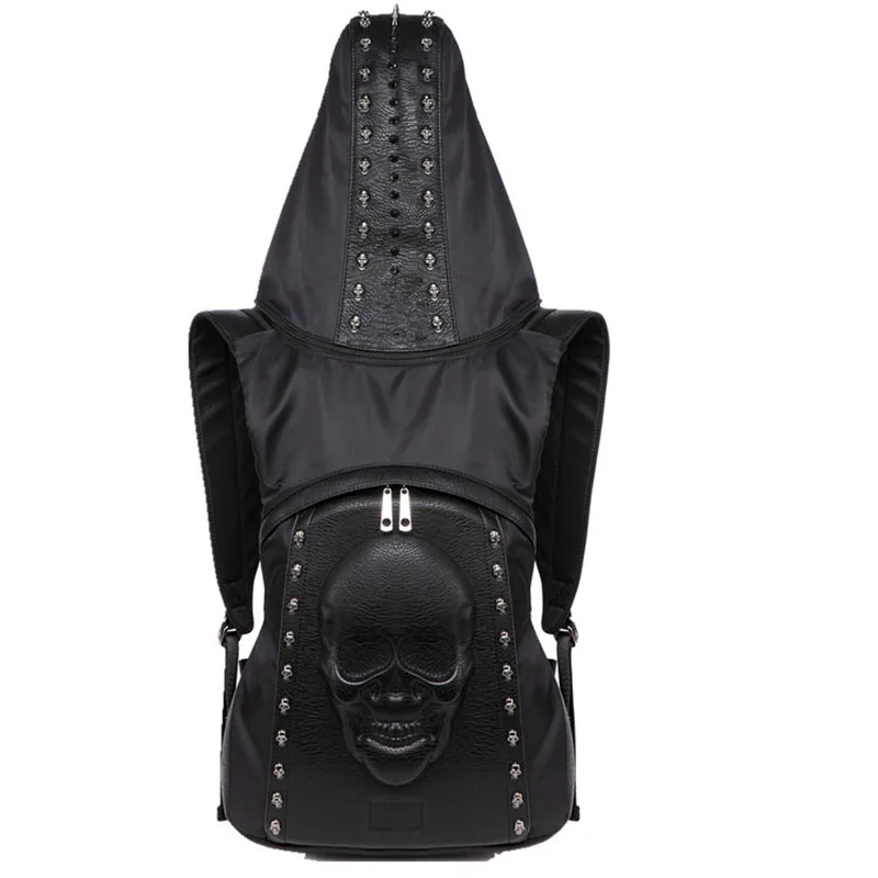 2019 New Steampunk Studded Backpack with Hat Backpack 3D Skull Laptop Bag Large capacity travel bag
2019 New Steampunk Studded Backpack with Hat Backpack 3D Skull Laptop Bag Large capacity travel bag