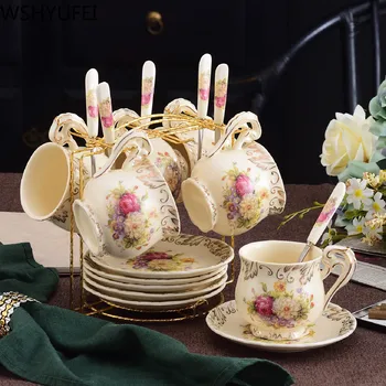 Modern luxury ceramic coffee mug Couple glass of milk Cup Office premium teacup Household tea set Drinking utensils WSHYUFEI 
Modern luxury ceramic coffee mug Couple glass of milk Cup Office premium teacup Household tea set Drinking utensils WSHYUFEI