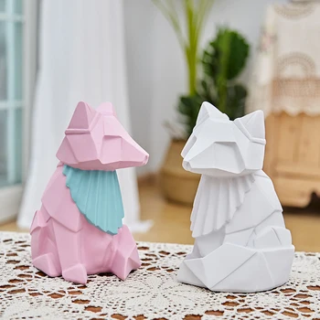 Nordic Modern Origami Crafts Miniature Model Home Decoration Accessories Abstract Fox Sculpture Figurines Desk Decor Love Gifts
Nordic Modern Origami Crafts Miniature Model Home Decoration Accessories Abstract Fox Sculpture Figurines Desk Decor Love Gifts