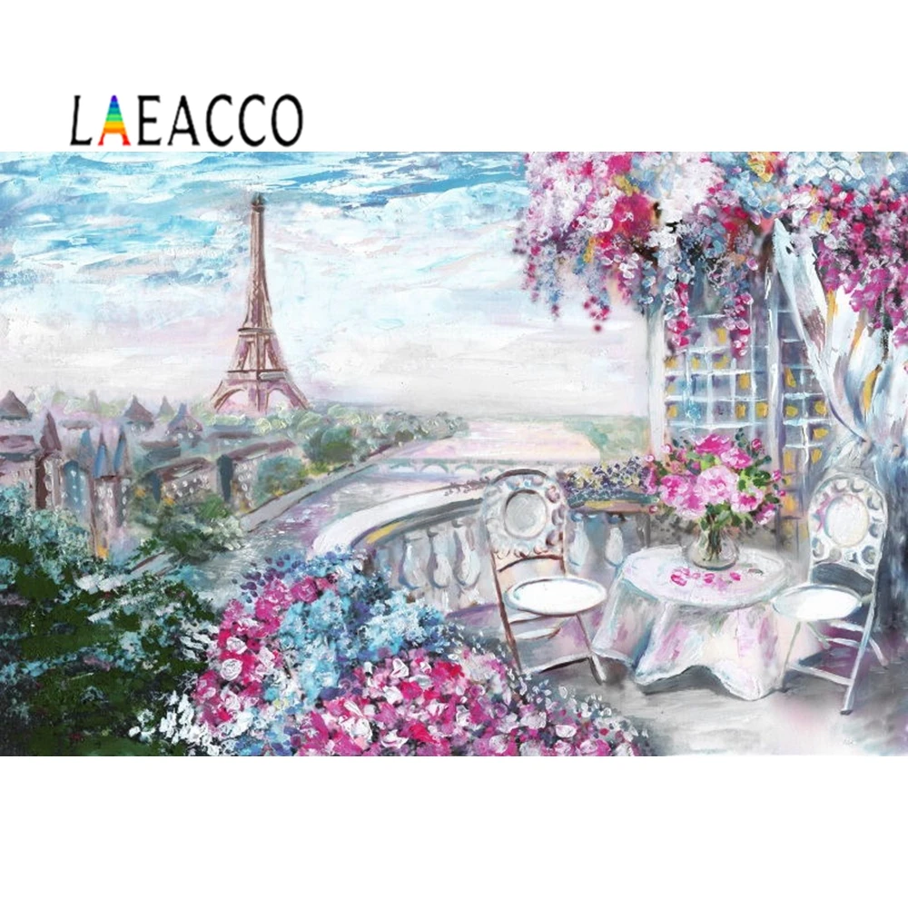 Laeacco Eiffel Tower Paris Flowers Balcony Painting Photography Backgrounds Baby Customized Photo Backdrops For Photo Studio
Laeacco Eiffel Tower Paris Flowers Balcony Painting Photography Backgrounds Baby Customized Photo Backdrops For Photo Studio
