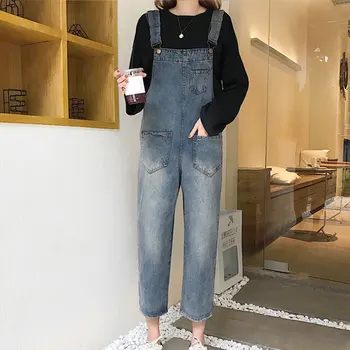 Women College Loose Slim Denim Overalls Jumpsuit Romper Wind Retro Casual Wide Leg Denim Jumpsuit Woman Pants Jean Bodysuit 2020
Women College Loose Slim Denim Overalls Jumpsuit Romper Wind Retro Casual Wide Leg Denim Jumpsuit Woman Pants Jean Bodysuit 2020