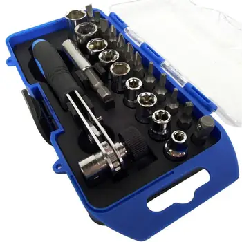 23pcs/box Sleeve Screwdriver Set Tool Sets Kits Ratchet Wrench Socket Spanner Drill Combination Kits for Car Bike Repair Tool
23pcs/box Sleeve Screwdriver Set Tool Sets Kits Ratchet Wrench Socket Spanner Drill Combination Kits for Car Bike Repair Tool