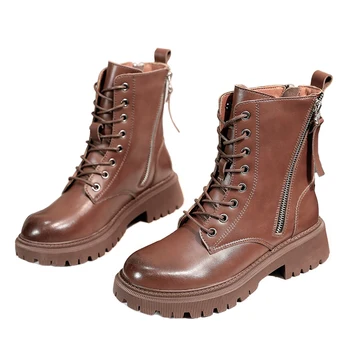 Genuine Leather Boots Women's Booties with Platform Shoes Woman Booties Warm Winter Woman Boots Ladies 2020 Snow Women Shoes New
Genuine Leather Boots Women's Booties with Platform Shoes Woman Booties Warm Winter Woman Boots Ladies 2020 Snow Women Shoes New