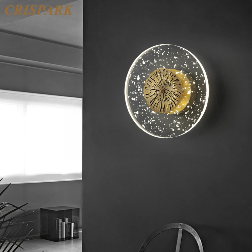 Brass Luxury Wall Lamp LED Modern Round Dics Sconce Light Home Decor Corridor Bedside Indoor Lighting Fixture Bedroom Wall Light
Brass Luxury Wall Lamp LED Modern Round Dics Sconce Light Home Decor Corridor Bedside Indoor Lighting Fixture Bedroom Wall Light