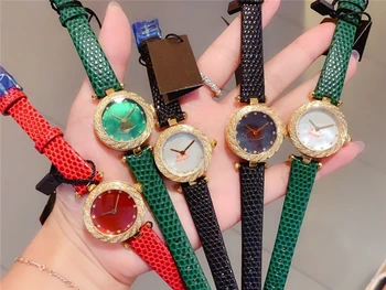 brand G wrist watch snake pattern geniune leater stripe helix with gems dial natural pearl face woman watches
brand G wrist watch snake pattern geniune leater stripe helix with gems dial natural pearl face woman watches