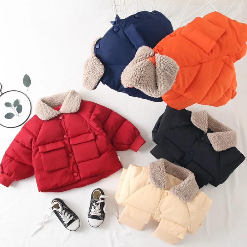 Children's Down Cotton Pad 2019 Autumn and Winter New Fur Collar Boy Girl Cotton Coat Children Short Solid Color Coat
Children's Down Cotton Pad 2019 Autumn and Winter New Fur Collar Boy Girl Cotton Coat Children Short Solid Color Coat