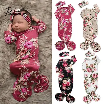 pudcoco 2020 Baby Sleeping Bags Newborn Baby Cotton Swaddle Blanket Wrap Sleeping Bag +Headband Flower Pattern 2pcs Size 0-6M 
pudcoco 2020 Baby Sleeping Bags Newborn Baby Cotton Swaddle Blanket Wrap Sleeping Bag +Headband Flower Pattern 2pcs Size 0-6M