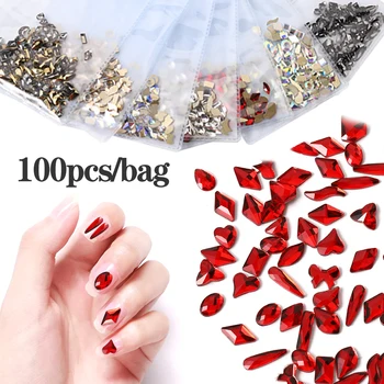 100Pcs/Bag Mixed Design Nail Rhinestones AB Color Champagne 3D Flatback Glass Small Irregular Beads Manicure Nail Art Decoration
100Pcs/Bag Mixed Design Nail Rhinestones AB Color Champagne 3D Flatback Glass Small Irregular Beads Manicure Nail Art Decoration