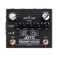 

JOYO R-15 Preamp House Guitar Effect Pedal 9 AMPs Preamplifier & 18 Tones Dual Channel Distortion Clean Electric guitar Pedal