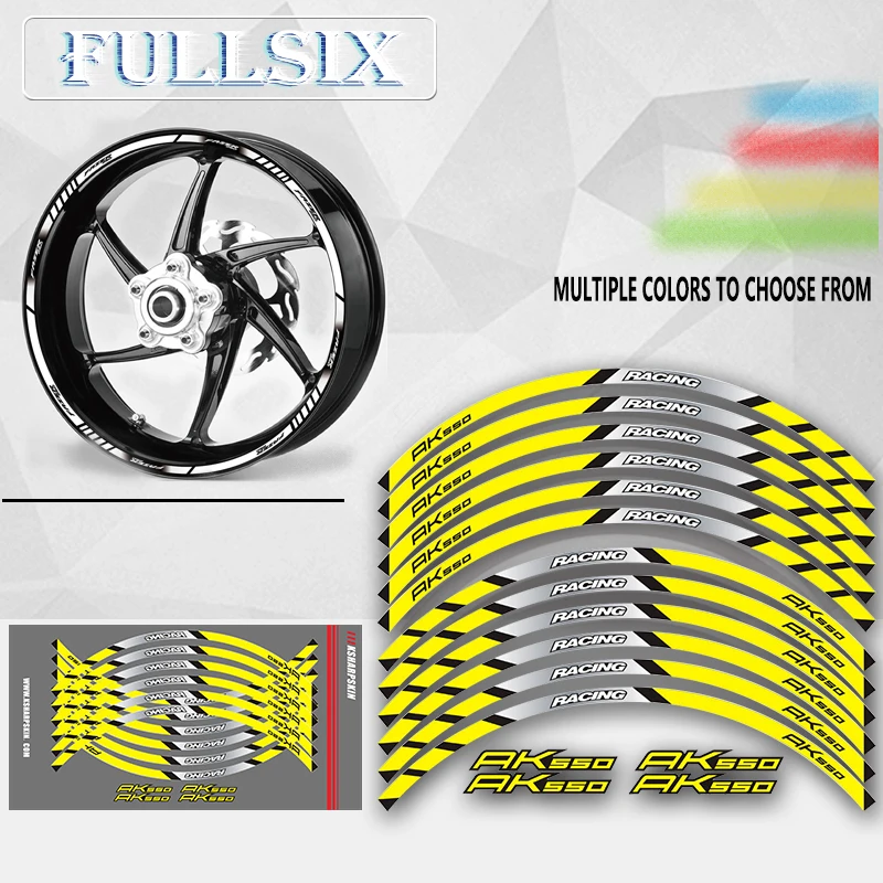 Motorcycle front and rear wheels Edge Outer Rim Sticker Reflective Stripe Wheel Decals For KYMCO AK550 
Motorcycle front and rear wheels Edge Outer Rim Sticker Reflective Stripe Wheel Decals For KYMCO AK550