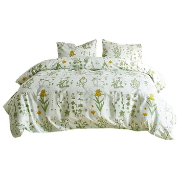 Duvet Cover Set Single Bed Quilt Cover Set Leaf Print Pattern Bed Sheet Set Rural Style Fresh Quilt Cover Bedding Set
Duvet Cover Set Single Bed Quilt Cover Set Leaf Print Pattern Bed Sheet Set Rural Style Fresh Quilt Cover Bedding Set