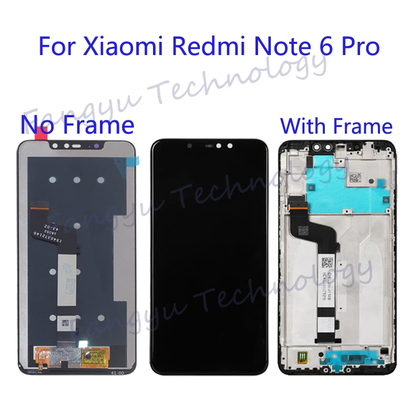 original For Xiaomi Redmi Note 6 Pro LCD Display Touch Screen Digitizer Assembly for Redmi Note 6Pro Repair Parts with Frame+too
original For Xiaomi Redmi Note 6 Pro LCD Display Touch Screen Digitizer Assembly for Redmi Note 6Pro Repair Parts with Frame+too