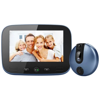 Smart Electronic Cat Eye 4.3 Inch LCD Colorful Screen Video Doorbell Camera Viewer for Night Vision Motion Detection
Smart Electronic Cat Eye 4.3 Inch LCD Colorful Screen Video Doorbell Camera Viewer for Night Vision Motion Detection
