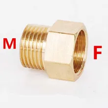 Copper M/F 1/8",1/4",3/8",1/2" Male to Female Threaded Brass Coupler Adapter Brass Pipe Fitting
Copper M/F 1/8",1/4",3/8",1/2" Male to Female Threaded Brass Coupler Adapter Brass Pipe Fitting