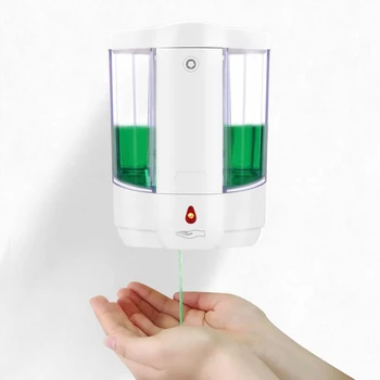 Automatic Touchless Soap Dispenser Wall-Mounted Battery Operated IR Infrared Sensor Hand Disinfectant(Transparent-800Ml)
Automatic Touchless Soap Dispenser Wall-Mounted Battery Operated IR Infrared Sensor Hand Disinfectant(Transparent-800Ml)