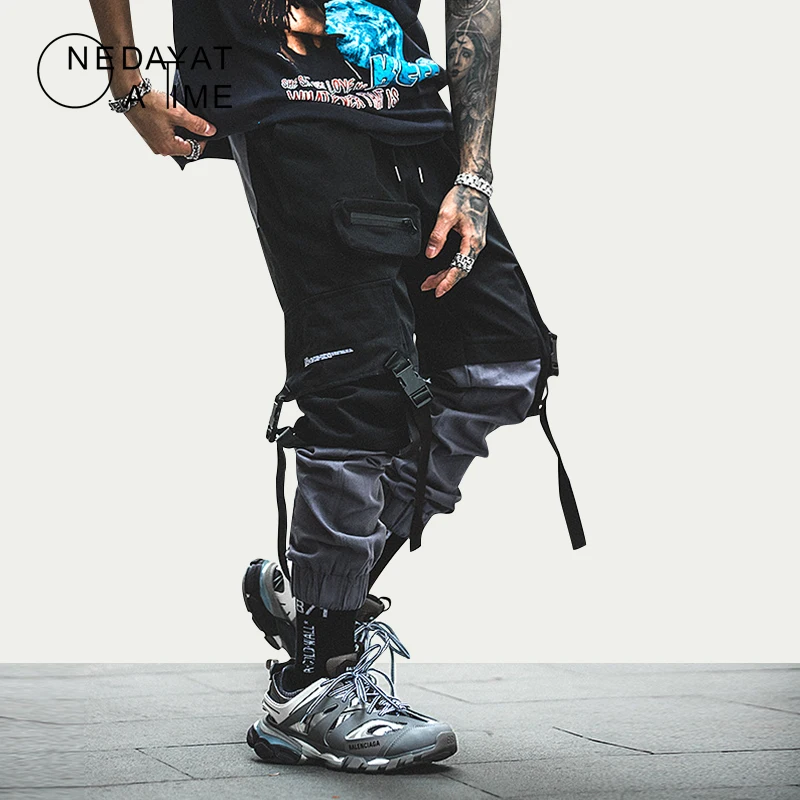 New Arrivals Men's Side Pockets Cargo Harem Pants fashion hip hop joggers punk rock cargo pants streetwear trousers Man Casual 
New Arrivals Men's Side Pockets Cargo Harem Pants fashion hip hop joggers punk rock cargo pants streetwear trousers Man Casual