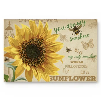 YOU ARE MY SUNSHINE Sunflower Bee Butterfly Park Retro Bathroom Decor Rug Mat with Non Slip Rubber
YOU ARE MY SUNSHINE Sunflower Bee Butterfly Park Retro Bathroom Decor Rug Mat with Non Slip Rubber