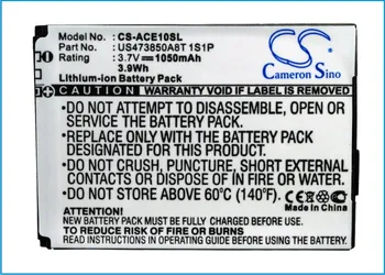 Cameron Sino 1050mAh Battery For Acer beTouch E100,beTouch E101,C1,E1,E100,E100 US,E101,A7BTA040H BT.00107.005 US473850A8T 1S1P
Cameron Sino 1050mAh Battery For Acer beTouch E100,beTouch E101,C1,E1,E100,E100 US,E101,A7BTA040H BT.00107.005 US473850A8T 1S1P