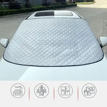 193*116 Universal Car Cover Windshield Sunshade Steering Wheel Sun Shade Waterproof Anti Ice Frost Auto Protector
193*116 Universal Car Cover Windshield Sunshade Steering Wheel Sun Shade Waterproof Anti Ice Frost Auto Protector