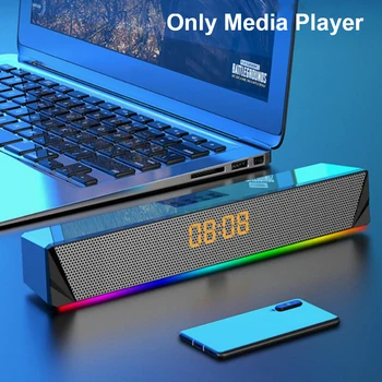 Bluetooth Sound Bar Speaker Tablets Home Deep Bass Remote Control TF Card Support RGB LED Display Desktop Computer Laptop For PC
Bluetooth Sound Bar Speaker Tablets Home Deep Bass Remote Control TF Card Support RGB LED Display Desktop Computer Laptop For PC