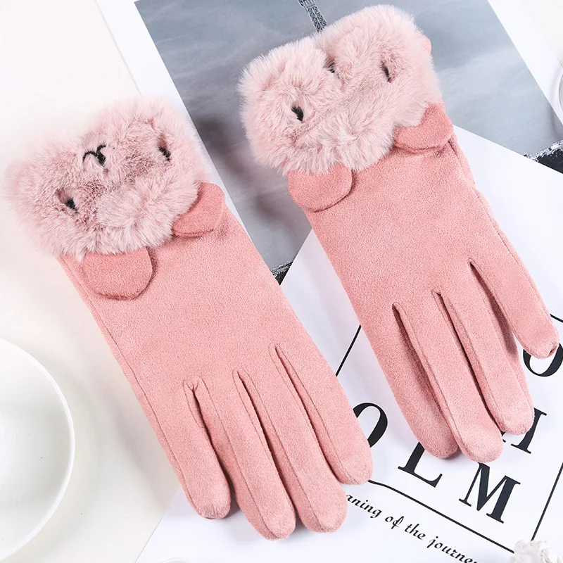 Women's warm touch screen suede gloves winter double furry gloves warm snowflake embroidery outdoor fashion gloves
Women's warm touch screen suede gloves winter double furry gloves warm snowflake embroidery outdoor fashion gloves