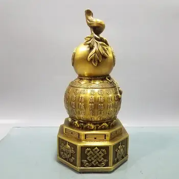 China Feng Shui Seikos brass wealth auspicious Babao Baifu gourd statue carved gossip Carved Fu characters in various ways
China Feng Shui Seikos brass wealth auspicious Babao Baifu gourd statue carved gossip Carved Fu characters in various ways