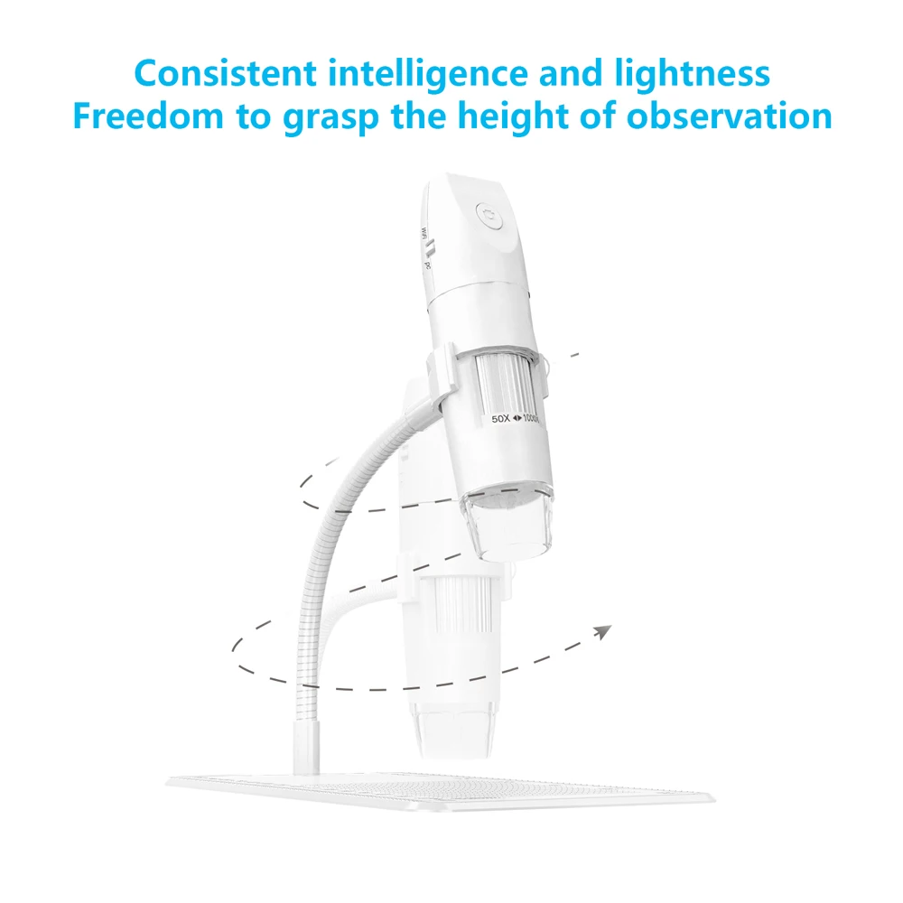 2.0MP Multifunctional Wireless Microscope WIFI Portable High-definition Microscopes with 8 Adjustable Brightness LED Lights
2.0MP Multifunctional Wireless Microscope WIFI Portable High-definition Microscopes with 8 Adjustable Brightness LED Lights