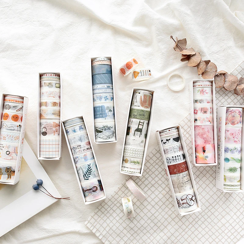 8pcs Various Color Paper Washi Tape Different Size Sea Forest Fashion Decoration Masking Tapes Stickers Gift Stationery H6324
8pcs Various Color Paper Washi Tape Different Size Sea Forest Fashion Decoration Masking Tapes Stickers Gift Stationery H6324