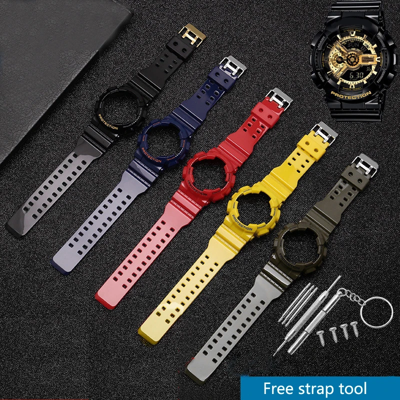 Replacement strap for Casio G-SHOCK GA GD 110 120 Rubber Resin case watchband gloss matte male's waterproof sport bracelet
Replacement strap for Casio G-SHOCK GA GD 110 120 Rubber Resin case watchband gloss matte male's waterproof sport bracelet