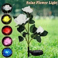 5 Colors 3 Head LED Solar Power Rose Flower Stake Lights Waterproof Solar Outdoor Path Luminous Lamps For Garden Decoration
5 Colors 3 Head LED Solar Power Rose Flower Stake Lights Waterproof Solar Outdoor Path Luminous Lamps For Garden Decoration