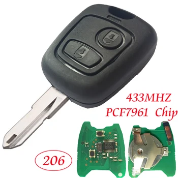 2 Button Remote Key For PEUGEOT 206 Car Key With Chip PCF7961 ID46 433MHZ &Circuit board &NE73 Uncut blade Complete Control key
2 Button Remote Key For PEUGEOT 206 Car Key With Chip PCF7961 ID46 433MHZ &Circuit board &NE73 Uncut blade Complete Control key